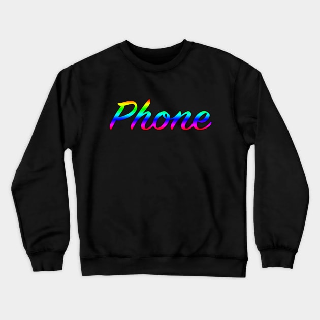 Phone Crewneck Sweatshirt by lenn